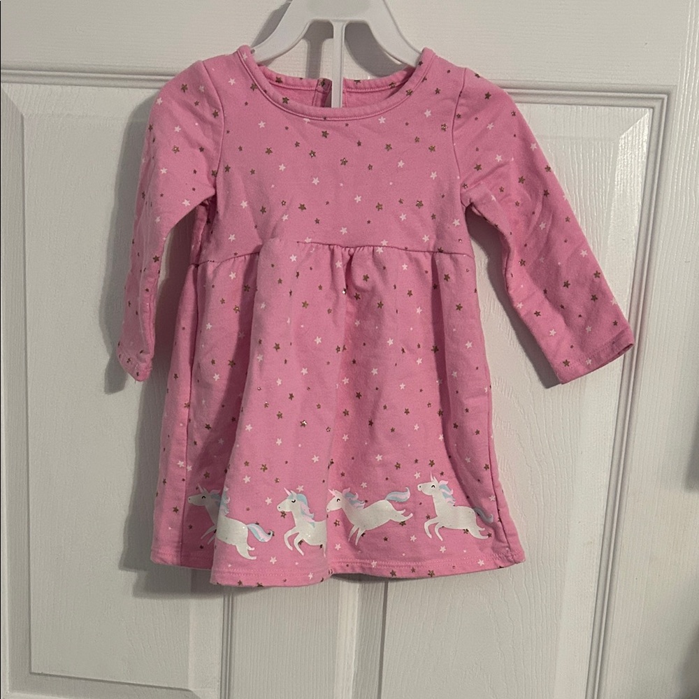 Jumping Beans Pink Unicorn Dress